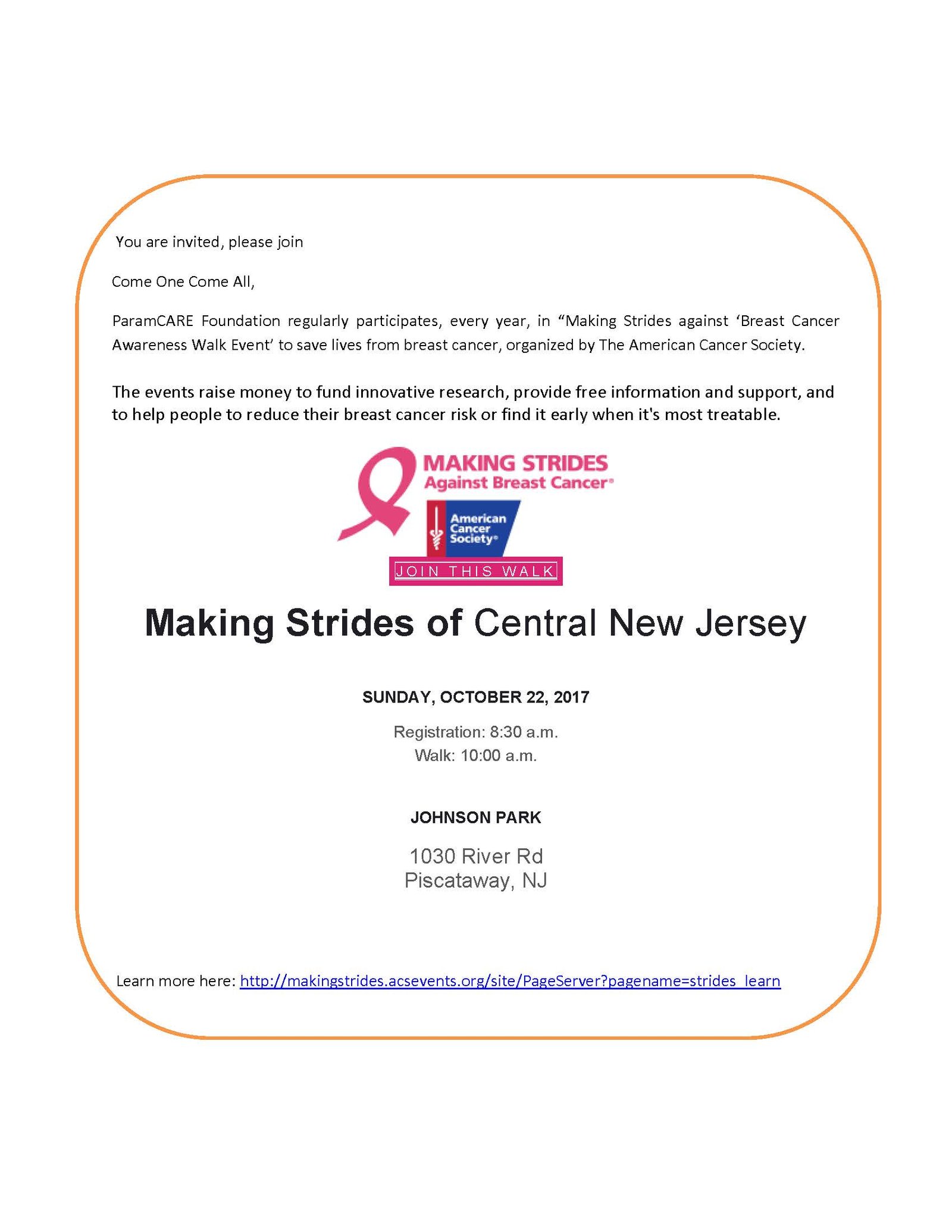 Making Strides of Central New Jersey
